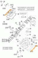 CULATA DELANTERA para KTM 990 SUPER DUKE R 2010