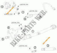 CABALLETE LATERAL / CENTRAL para KTM 990 SUPER DUKE R 2009