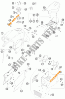 DEPOSITO / ASIENTO para KTM 990 SUPER DUKE R 2009