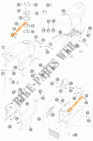 DEPOSITO / ASIENTO para KTM 990 SUPER DUKE R 2009