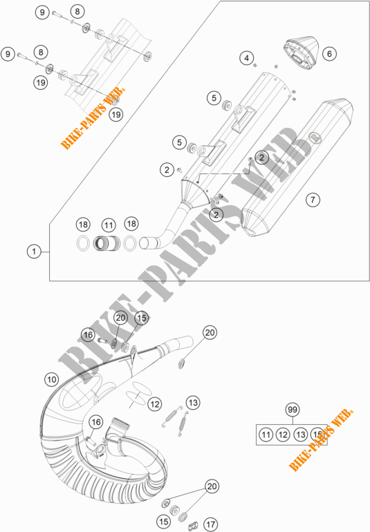 ESCAPE para KTM 250 XC-W TPI 2020