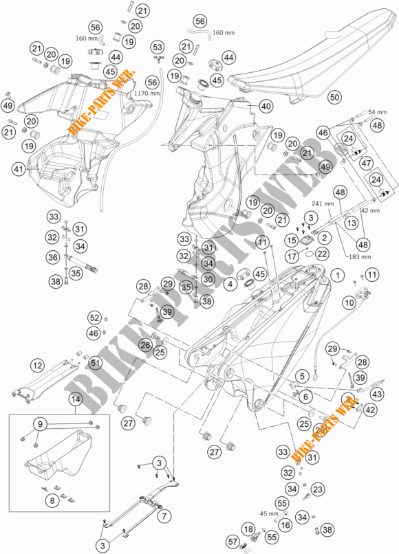DEPOSITO / ASIENTO para KTM 450 RALLY FACTORY REPLICA 2020