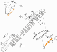 PLASTICOS para KTM 350 EXC-F SIX DAYS 2019