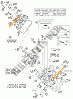 CULATA DELANTERA para KTM 990 SUPER DUKE ANTHRACITE 2007