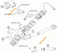 CABALLETE LATERAL / CENTRAL para KTM 990 SUPER DUKE ANTHRACITE 2007