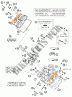 CULATA DELANTERA para KTM 990 SUPER DUKE ANTHRACITE 2007