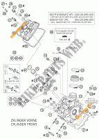 CULATA DELANTERA para KTM 990 SUPER DUKE ORANGE 2007