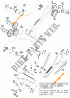 DISTRIBUCION para KTM 990 SUPER DUKE ORANGE 2007