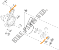 BOMBA DE AGUA para KTM 250 DUKE BLACK - B.D. 2021