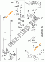 HORQUILLA / TIJA DIRECCION para KTM 990 SUPER DUKE ORANGE 2007