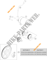 MOTOR ARRANQUE para KTM 200 DUKE ABS ORANGE - CKD 2021