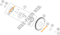 BALANCEADOR para KTM 200 DUKE ABS WHITE - CKD 2021