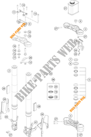 HORQUILLA / TIJA DIRECCION para KTM 200 DUKE WHITE - B.D. 2020