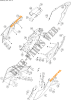 TAPAS LATERALES para KTM 390 ADVENTURE WHITE - B.D. 2021