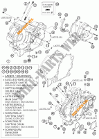 CARTERES CIGÜEÑAL para KTM 990 SUPER DUKE ORANGE 2005