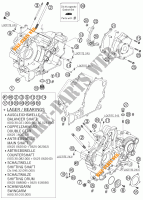 CARTERES CIGÜEÑAL para KTM 990 SUPER DUKE ORANGE 2005