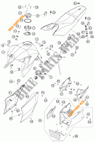 DEPOSITO / ASIENTO para KTM 990 SUPER DUKE ORANGE 2005