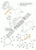 TAPA DE EMBRAGUE para KTM 990 SUPER DUKE ORANGE 2005