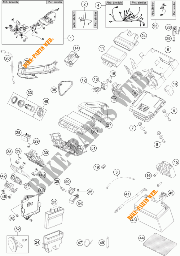 INSTALACION ELECTRICA para KTM 1290 SUPER DUKE GT GREY 2017
