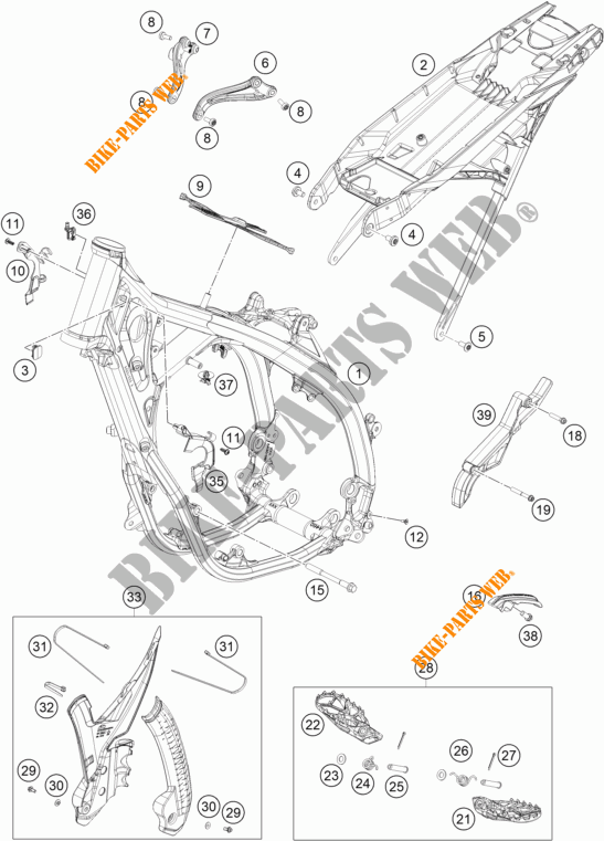 BASTIDOR para KTM 125 XC 2023
