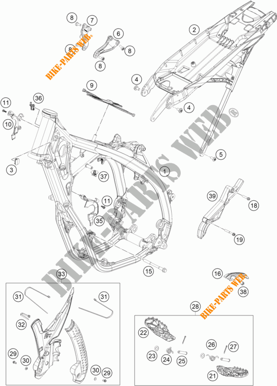 BASTIDOR para KTM 250 XC-F 2023