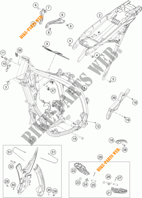 BASTIDOR para KTM 250 XC 2023
