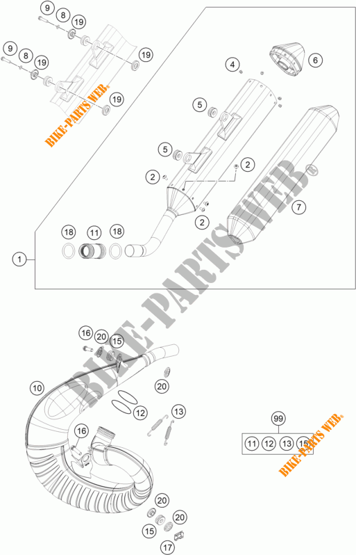 ESCAPE para KTM 250 XC-W 2023
