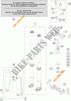 HORQUILLA / TIJA DIRECCION para KTM 300 XC-W TPI ERZBERGRODEO 2022