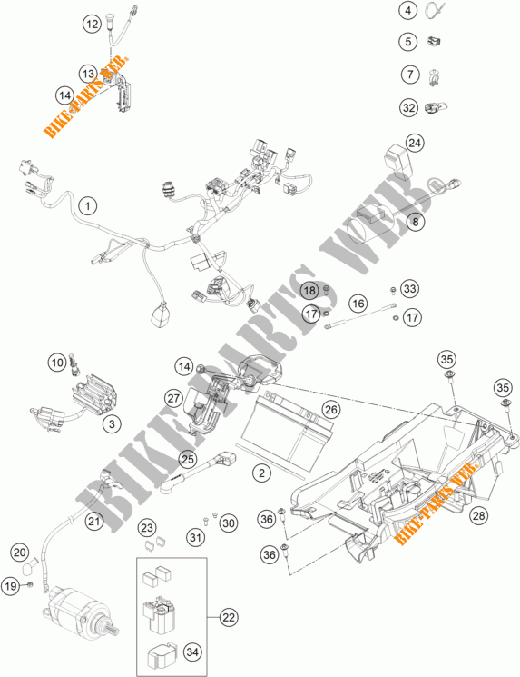 INSTALACION ELECTRICA para KTM 450 SX-F 2022