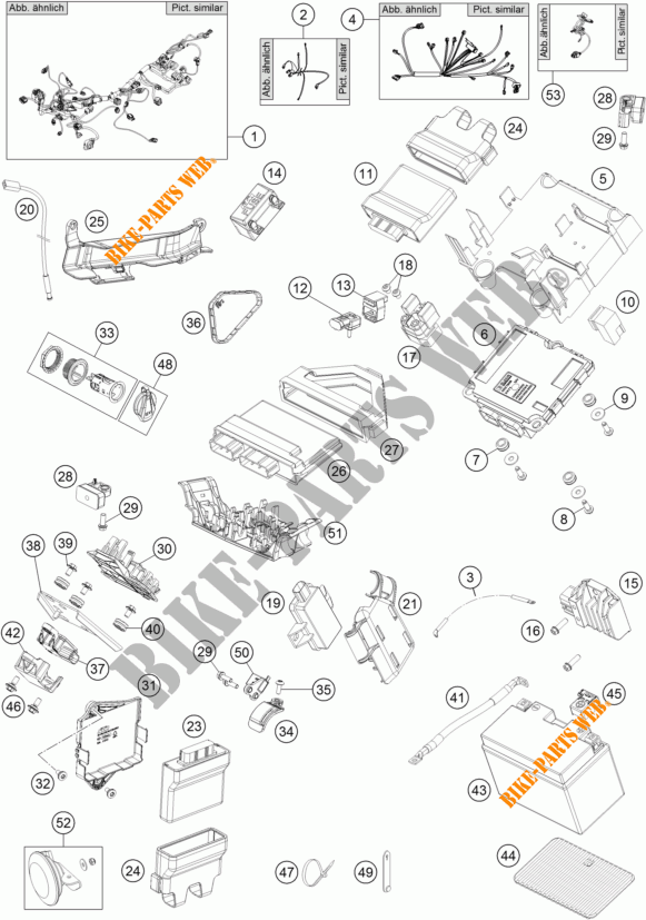 INSTALACION ELECTRICA para KTM 1290 SUPER DUKE GT ORANGE 2017