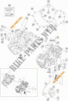 CARTERES CIGÜEÑAL para KTM 1290 SUPER DUKE GT orange 2022