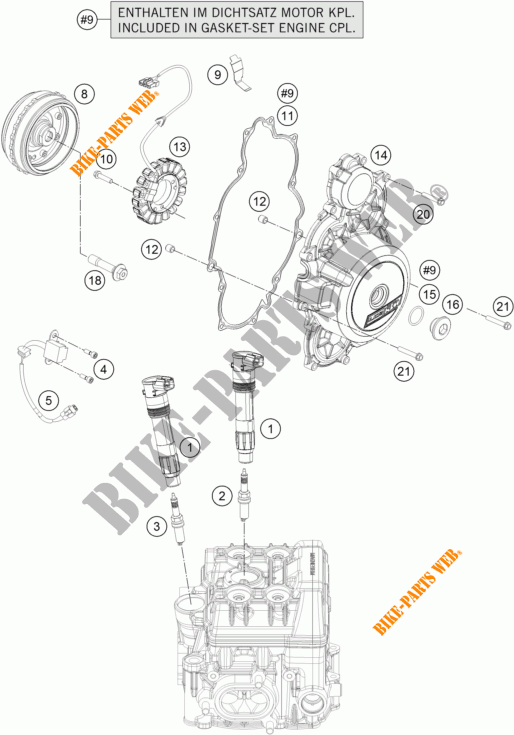ALTA para KTM 1290 SUPER DUKE GT ORANGE ABS 2016