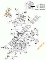 CULATA para KTM 620 DUKE 37KW 1994