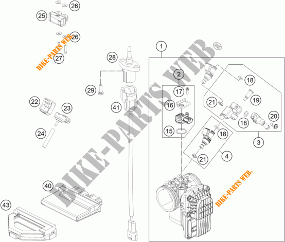 INYECCION para KTM 690 DUKE R ABS 2016