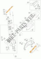 DEPOSITO / ASIENTO para KTM 690 DUKE R ABS 2015