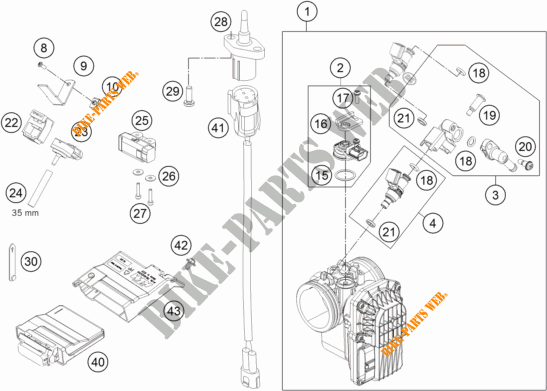 INYECCION para KTM 690 DUKE R ABS 2015