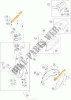 DEPOSITO / ASIENTO para KTM 690 DUKE R ABS 2014