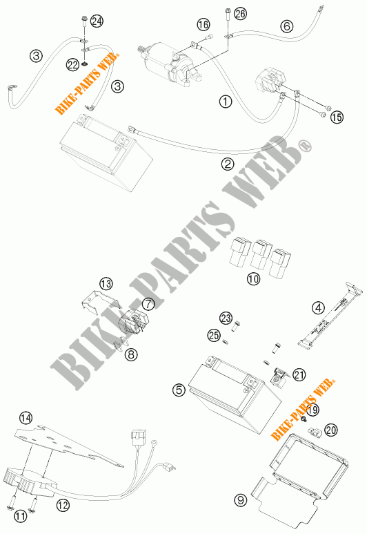 BATERIA para KTM 690 DUKE R ABS 2014