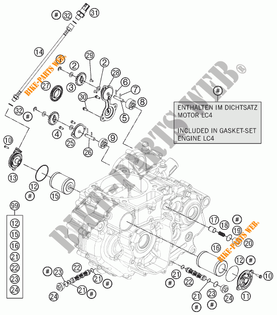 BOMBA DE OLIO para KTM 690 DUKE R ABS 2014