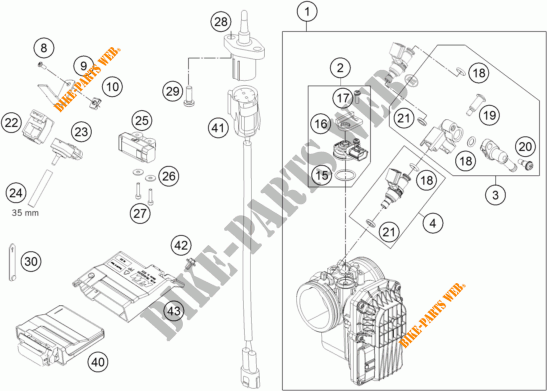 INYECCION para KTM 690 DUKE R ABS 2014