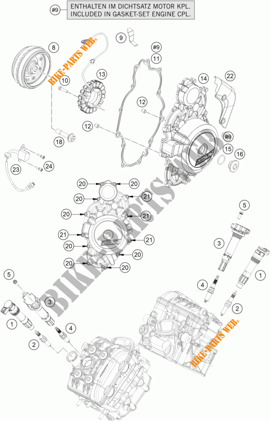 ALTA para KTM 1290 SUPER DUKE R EVO orange 2023