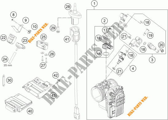 INYECCION para KTM 690 DUKE R ABS 2013