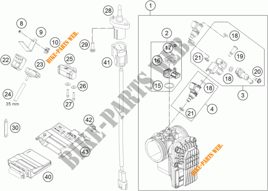 INYECCION para KTM 690 DUKE R ABS 2013