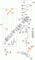 HORQUILLA / TIJA DIRECCION para KTM 690 DUKE R 2011