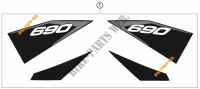 PEGATINAS para KTM 690 DUKE R 2011