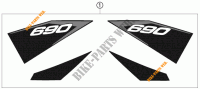PEGATINAS para KTM 690 DUKE R 2011