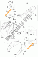 DEPOSITO / ASIENTO para KTM 690 DUKE R 2010