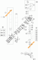 HORQUILLA / TIJA DIRECCION para KTM 690 DUKE ORANGE 2017