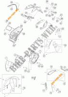 PLASTICOS para KTM 690 DUKE WHITE 2017