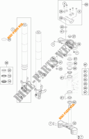 HORQUILLA / TIJA DIRECCION para KTM 690 DUKE ORANGE 2017